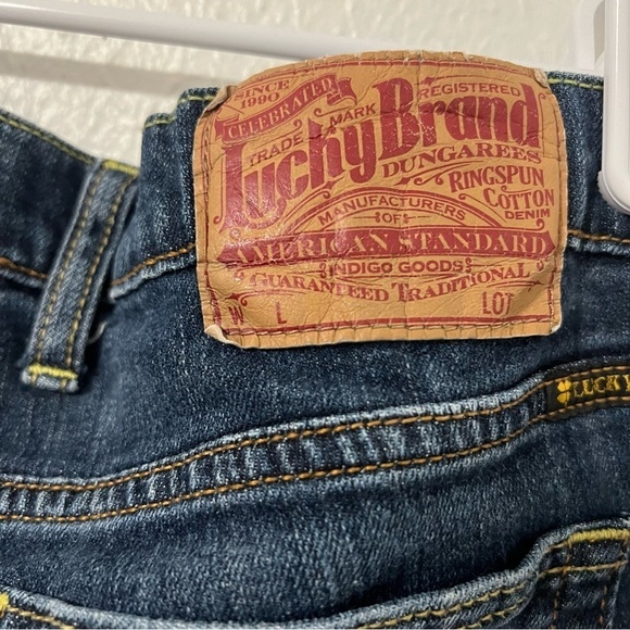 LUCKY BRAND Women’s Dark Wash Size 8/29 SWEET N LOW Bootcut  Jeans EUC Kicker - Picture 6 of 10